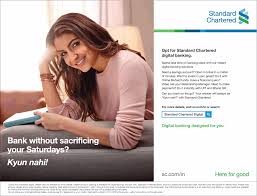 The highest interest rate offered for opening a standard chartered bank fixed deposit is 5.40% p.a. Standard Chartered Bank Without Sacrificing Your Saturdays Ad Advert Gallery