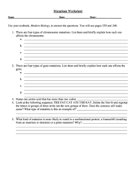 This can prove to be an advantageous. Fillable Online Gene And Chromosome Mutation Worksheet Pdf Course Hero Fax Email Print Pdffiller