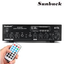 Built in crossover switch allows make this perfect for speakers, monitors, or subwoofers. Audio Power Amplifier Sunbuck 2000w Dc Ac 110v 220v Av 501bt Bluetooth Two Way Hifi Amp Speaker Aux 2 Mic Cd Input Usd Sd Support Buy At A Low Prices On Joom E Commerce Platform
