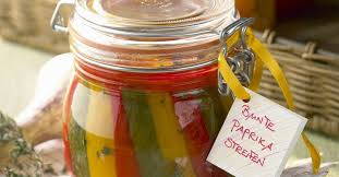 eingelegte paprika rezept paprika gemuse einmachen eingelegtes essen