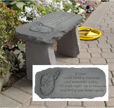 Small Memorial Angel Garden Bench If Tears Could Build A Stairway Memorials Memorialgarden Memorialbenc Memorial Garden Memorial Benches Garden Bench