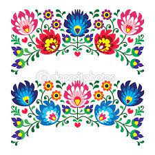 Folklore, floral, floral pattern, folk, fantasy, garden, boheme, fantasy flower, ethno, stylized, flower, nomadic, folkloristic, ethnic, ethnological, flowers floral folk design, floral folk vector. Polish Floral Folk Embroidery Patterns For Card Papierstickerei Polnische Volkskunst Volksstickereien