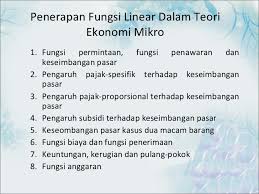 Dalam program linear terdapat fungsi objektif atau fungsi tujuan. Fungsi Linier Dan Penerapannya Dalam Ekonomi