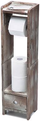 I have a really easy and cool diy for you today. Amazon Com J Jackcube Design Rustic Wood Toilet Paper Holder Roll Tissue Stand Freestanding Dispenser With Storage Bathroom Cabinet With Drawer Mk565a Home Kitchen