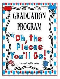 To our guest of honor, mr. Graduation Program Oh The Places You Ll Go Preschool Graduation Kindergarten Graduation Kindergarten Graduation Programs