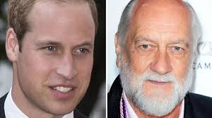 Prince William and Mick Fleetwood of Fleetwood Mac are distant cousins  through Princess Diana's ancestor
