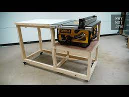 fabrication d un etabli mobile polyvalent ep01 dewalt dw745 youtube hout werkplaats