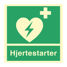 Hjertestarter er placeret indvendig på væg til højre i indgangspartiet til nordfalster svømmecenter. Hjertestarter Skilt Kjop Hjertestarter Skilt Her