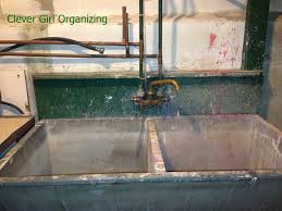 How to install a basement laundry youtube. Before And After Basement Sink And Storage Area Clever Girl Organizing