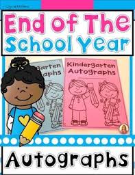 Free End Of The Year Autograph Book Preschool 3rd Grade Seasonal Craft Ideas Autograph Books Kindergarten Books Pre School Graduation Ideas
