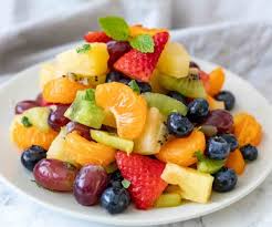 Banana, melon, watermelon, apple, peach and apricot also work well. Easy Fruit Salad Dinner Then Dessert