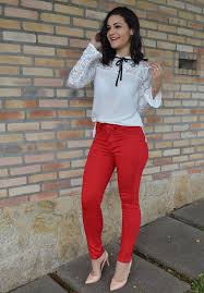 Calça Vermelha Combina Com Que Cor De Blusa 