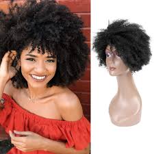 The most common wigs for black women human hair material is ceramic. Amazon Com Queentas 8inch Short Kinky Curly Human Hair Afro Wigs For Black Women None Lace Wig Natural Black Natural Spiral Curls Beauty