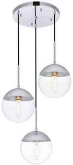Silver ceiling lights can even be used outdoors. Glass Chandelier Style Pendant Ceiling 3 Lights Glass Ball Lamp In Bla Distinct Designs London Ltd