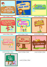 play school class room decoration and wall charts elementary