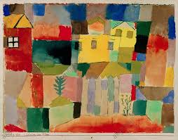 Hauser Am Meer Paul Klee 1920 Les Arts Abstrait Tapis Floral