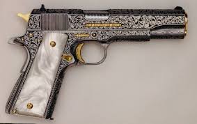 Engraved Black And Gold 1911 Pin On Gun Rights Attorneys