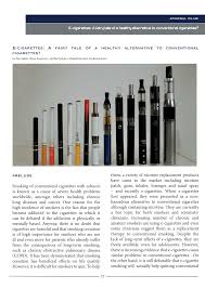 To rely on and support independent data and research on the health impact of using heated tobacco products;; Pdf E Cigarettes A Fairy Tale Of A Healthy Alternative To Conventional Cigarettes