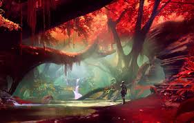 Experiment with deviantart's own digital drawing tools. Wallpaper Fantasy Forest River Trees Landscape Water Waterfall Digital Art Artwork Concept Art Fantasy Art Cyborg Images For Desktop Section Fantastika Download