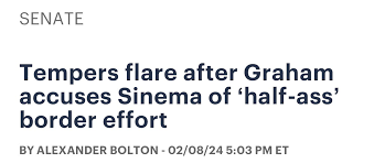 Kari Lake on X: ".@LindseyGrahamSC is right to call out @KyrstenSinema for  her "half-ass” border deal. The only thing bipartisan about it was how she  alienated Republicans across the board by watering