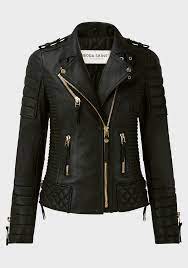 Kay Michaels Quilted Biker V 2 Gold Hardware