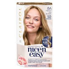 Clairol Nice N Easy Permanent Hair Color 8a Medium Ash Blonde 1 Kit Nice N Easy Hair Color Permanent Hair Color Medium Hair Color