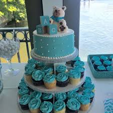 Baby carriage cupcake wrappers baby shower boy decoration birthday. Boy Baby Shower Pull Apart Cupcakes Novocom Top