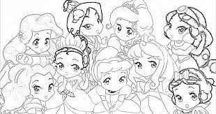 Frozen princesses anna and elsa coloring page. Adorable Baby Disney Coloring Pages