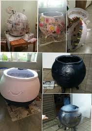 Witches Cauldron Hexenkessel Fur Halloween Gebastelt Und Erstmal Im Keller Verstau Funny Halloween Decorations Halloween Party Diy Birthday Halloween Party