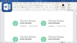 Business cards are small cards that display business information related to a company or an employee. How To Create Business Cards In Microsoft Word Part 1 Tutorial Youtube