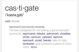 Castigate Words Unusual Words Uncommon Words