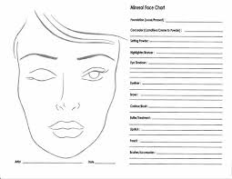 10 Blank Face Chart Templates Male Face Charts And Female