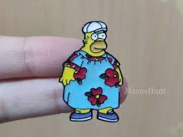 King Size Homer Enamel Pin the Simpsons Fat Homer Homer - Etsy