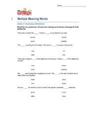 Worksheets are ocabulary multiple meaning words, multiple meaning words grade 3 to 5 more teaching tools, multiple meaning words 1, multiple meaning words kindergarten to grade 2 more, words with multiple definitions, vocabulary, teaching word meaning using a dictionary and. Multiple Meaning Words Interactive Worksheet