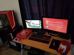 Https Ift Tt 2wqhsoy Updated Battlestation Very Happy I Picked Up The Spider Man Amazing Red Ps4 Pro Battlestation Home Office Setup Laptop Gaming Setup
