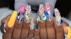 Celebrity manicurist jenny bui does et's lauren zima's nails while dishes on working with cardi b. Acrylic Nails Tutorial Cardib Inspired Nails Youtube