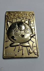 5 out of 5 stars. Jigglypuff Pokemon 23k Gold Plated Trading Card Limited Edition Burger King 1866144000