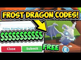 You should never give out your roblox username or as far as we know, content creators who advertise working codes for adopt me in january 2021 are bending the truth. All Free Frost Dragon Adopt Me Pet Codes 2019 Frost Dragon Adopt Me Roblox Youtube