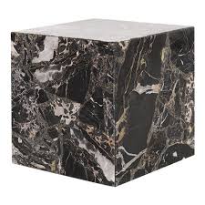 Marble Cube Side Table Image 1 Of 5 Cube Side Table Side Table Side Tables For Sale