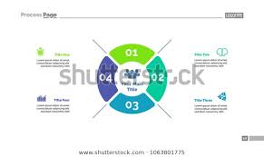 Four Options Strategy Process Chart Template Stock Vector