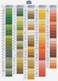 Dmc Tapestry Wool Colour Chart Les Patrons De Broderie