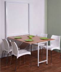 In this combined space, extending the kitchen floor tile out into the living room helps separate the cooking and eating area. Spaceone 4 Seater Space Saving Dining Table Buy Spaceone 4 Seater Space Saving Dining Table Online At Best Prices In India On Snapdeal