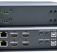 Dual Head 4K HDMI USB KVM Extender Over IP Two Monitors CAT6