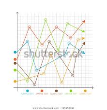 Infographic Chart Random Changing Graphs On Stock Vector