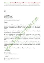 We did not find results for: Sample Letter To Bank Request Delay In Submitting Documents
