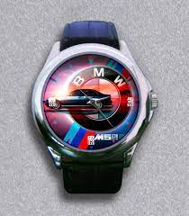 New Bmw M Logo Car Sport Leather Wrist Watch Leather Sport Cars Wrist Watch