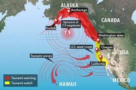 Regional uplift and subsidence occurred mainly in two nearly parallel elongate zones, together about 600 miles long and as much. Alaska Earthquake Tsunami Warning Forced Kodiak Residents To Flee To High Ground After 7 9 Tremor Sparked Alert On Us Coast