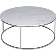 White Marble And Silver Metal Contemporary Circular Coffee Table Coffee Table Circular Coffee Table Marble Round Coffee Table