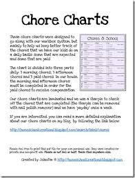 Our Chore System Chore Charts For Kids Printables