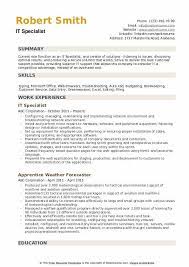 It can be helpful to think about a resume summary as an answer to the question. It Specialist Resume Samples Qwikresume